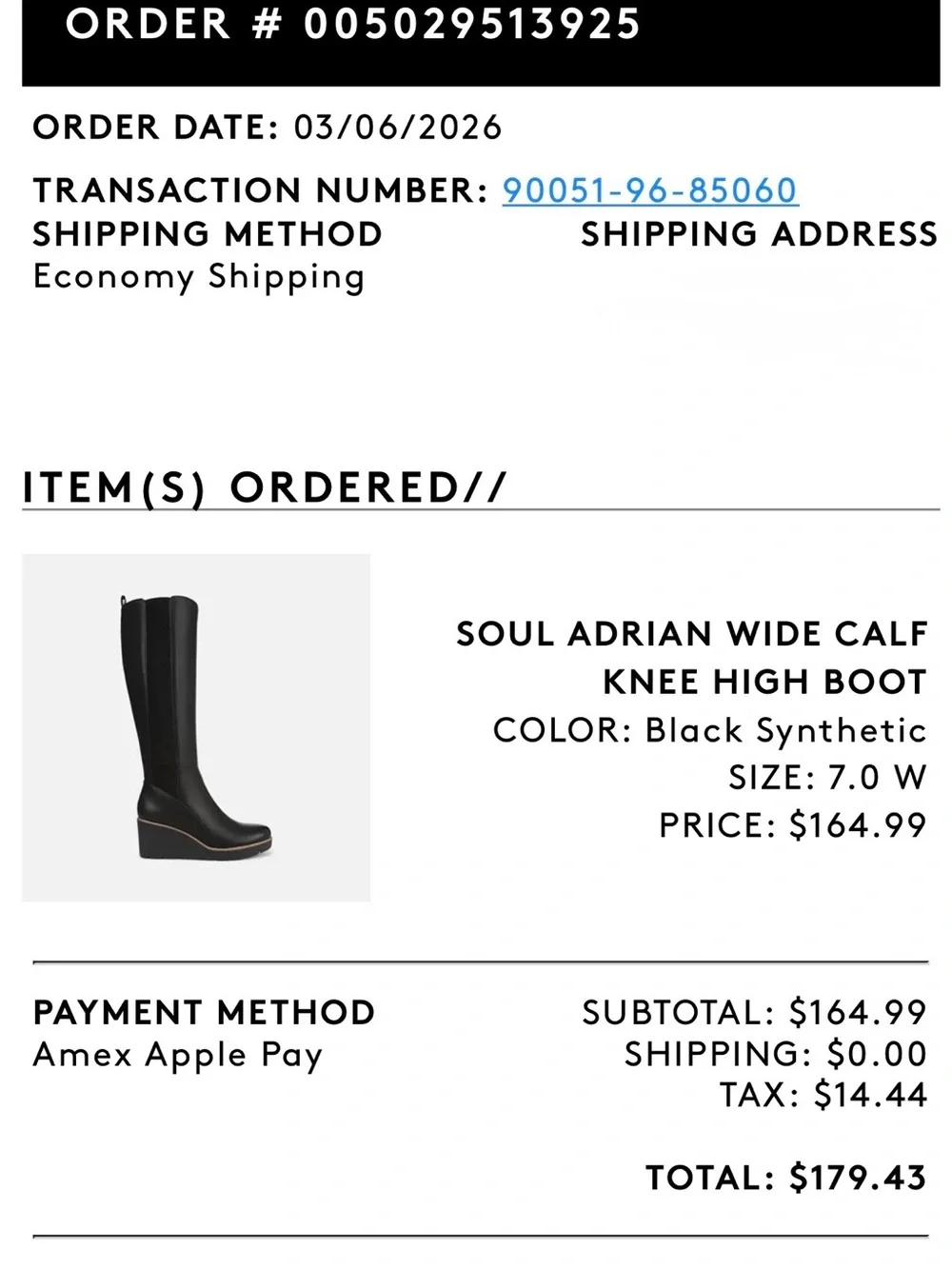 Naturalized Adrian Wide Calf Knee High Boot - Black